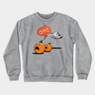 OMG funny orange Crewneck Sweatshirt